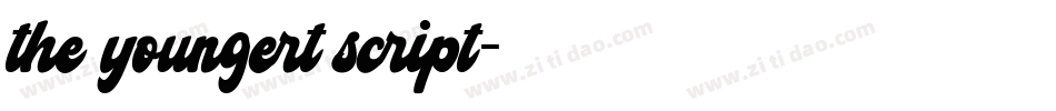the youngert script字体转换